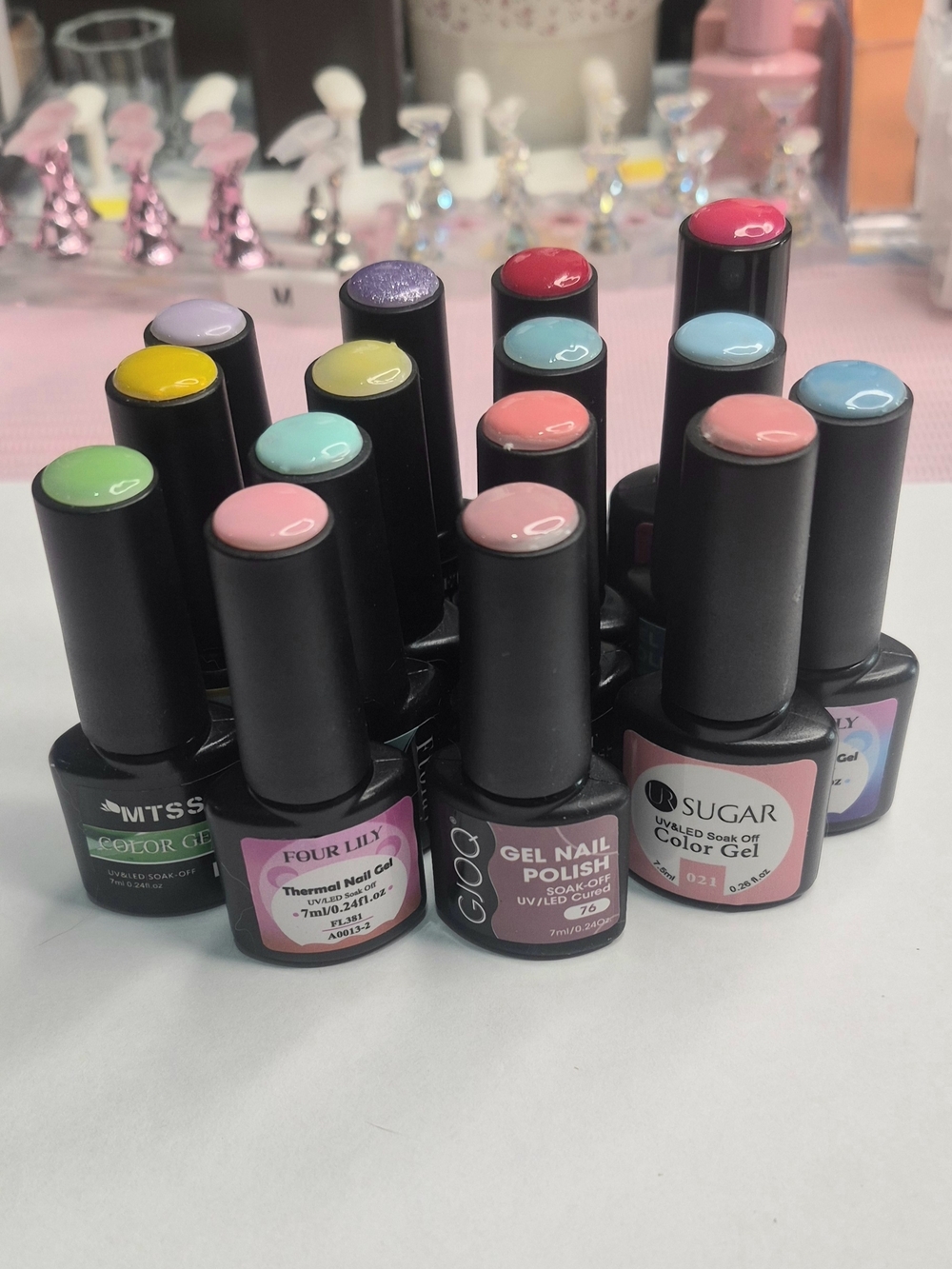 💋Assorted Gel Nail Polish Bundle - Pastel & Bright Colors